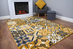 Luna Collection Living Room Rug and Hallway Runner