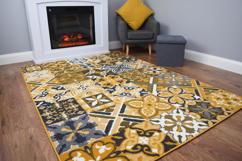 Luna Collection Living Room Rug and Hallway Runner