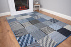 Square Patch Blue