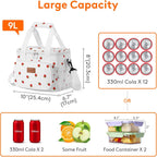 Lunch Bag 9L 12 Can Insulated Box Soft