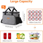 Lunch Bag 9L 12 Can Insulated Box Soft