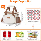 Lunch Bag 9L 12 Can Insulated Box Soft