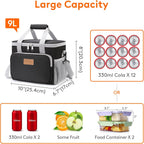 Lunch Bag 9L 12 Can Insulated Box Soft