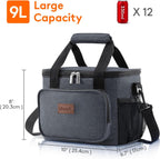 Lunch Bag 9L 12 Can Insulated Box Soft