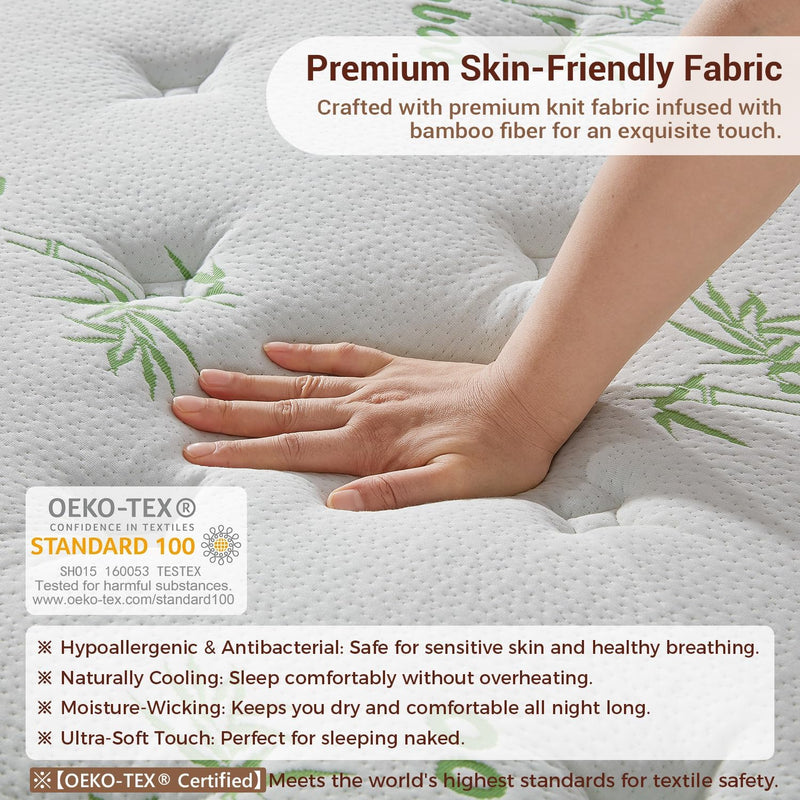 Luxe Pillow Top Mattress Orthopaedic Hybrid 7-Zone Pocket