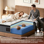 Luxe Pillow Top Mattress Orthopaedic Hybrid 7-Zone Pocket