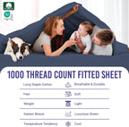 Luxurious Cotton King Size Fitted Sheet Thread Count