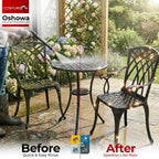 Luxurious Garden and Patio Table 2 Large Chairs