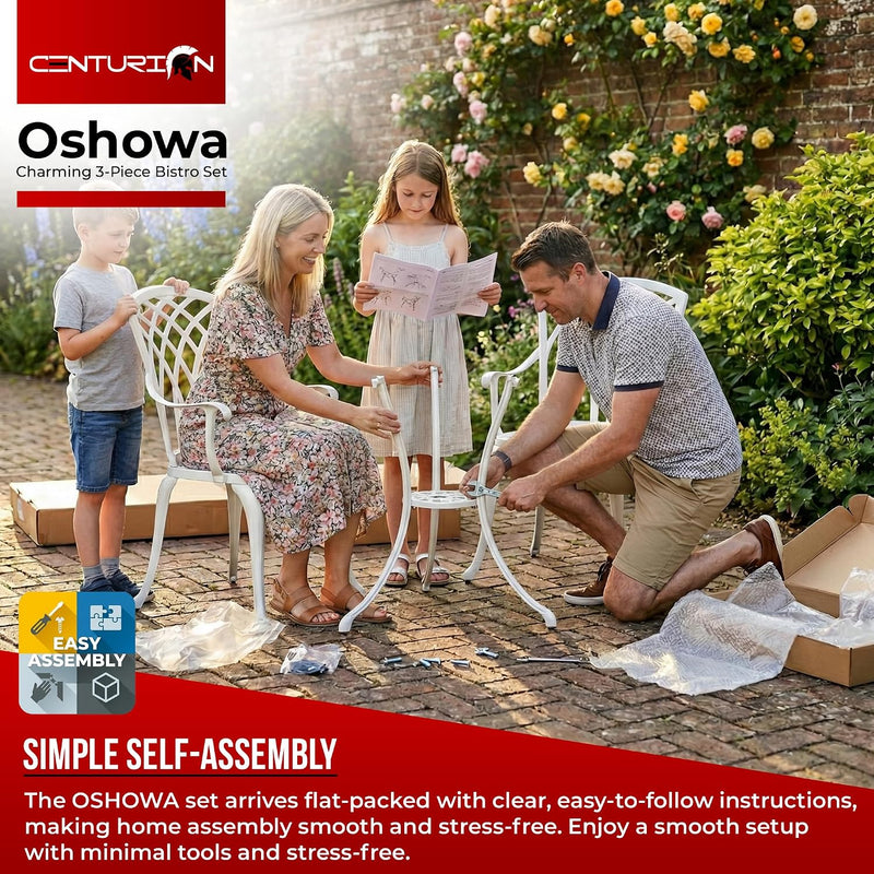 Luxurious Garden and Patio Table 2 Large Chairs