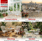 Luxurious Garden and Patio Table 2 Large Chairs