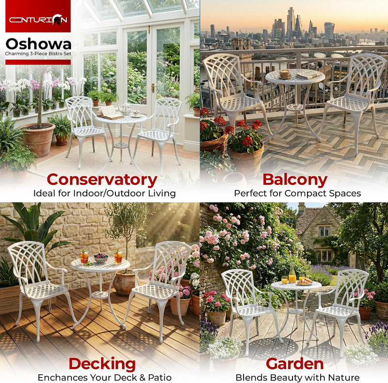 Luxurious Garden and Patio Table 2 Large Chairs