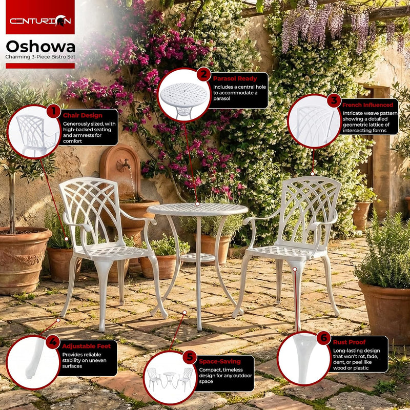 Luxurious Garden and Patio Table 2 Large Chairs