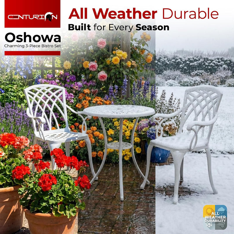 Luxurious Garden and Patio Table 2 Large Chairs