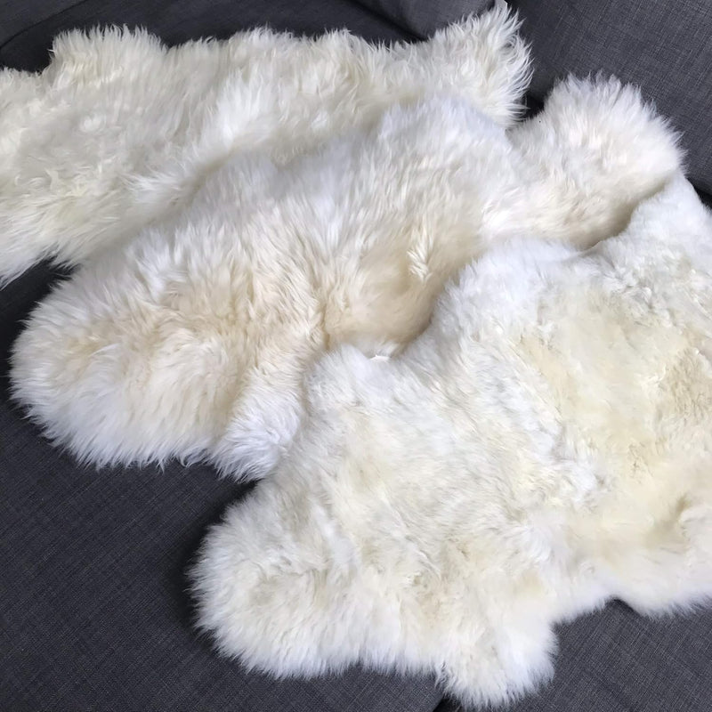Luxurious Sheepskin Rug Creamy Opulent Fleece Medium