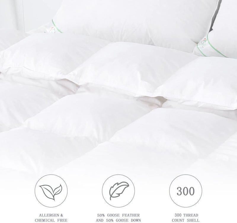 Luxury 50% Goose Feather Down Duvet Quilt 13.5