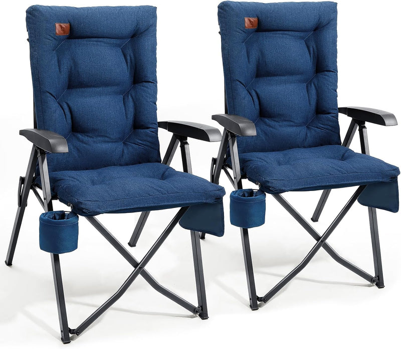 Luxury Camping Chairs 2 Set for Adults