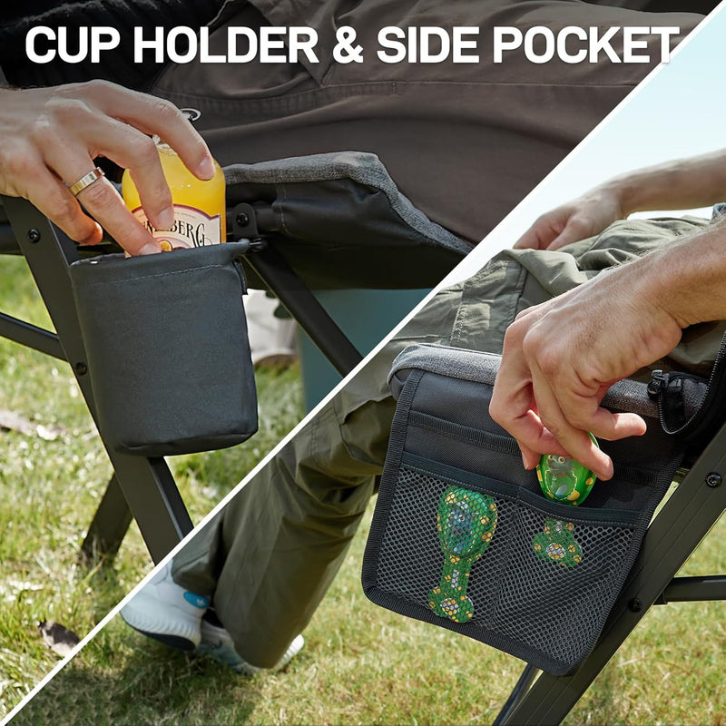 Luxury Camping Chairs 2 Set for Adults