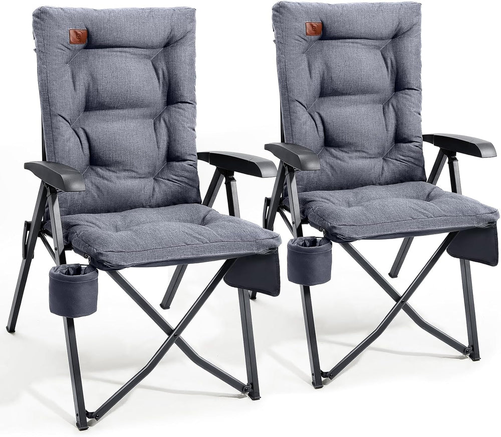 Luxury Camping Chairs 2 Set for Adults