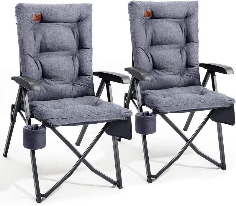 Luxury Camping Chairs 2 Set for Adults