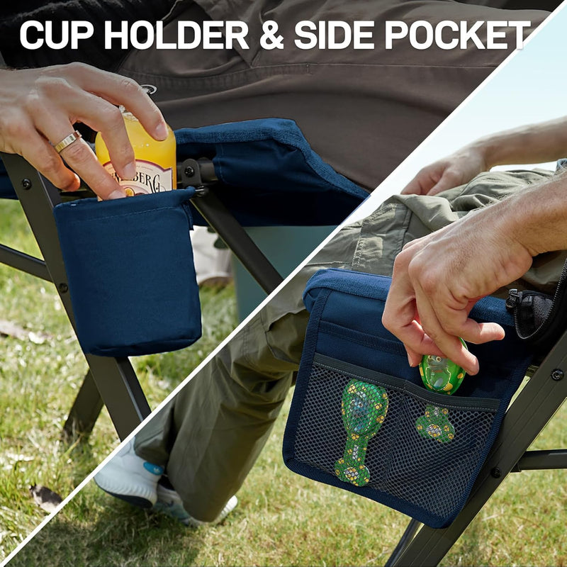 Luxury Camping Chairs 2 Set for Adults