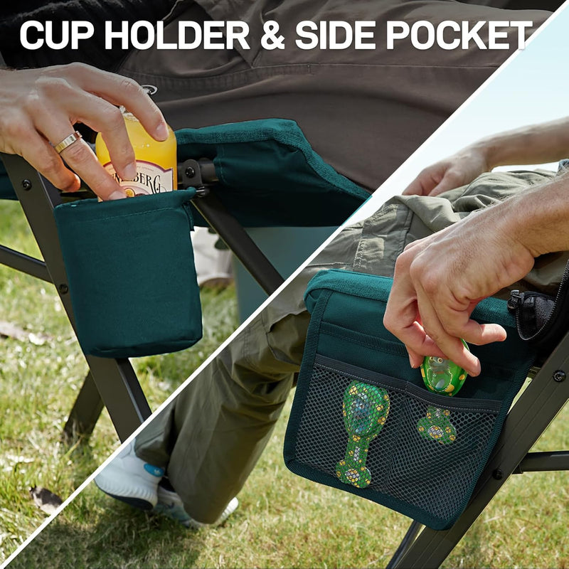 Luxury Camping Chairs 2 Set for Adults