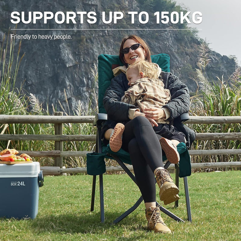 Luxury Camping Chairs 2 Set for Adults