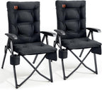 Luxury Camping Chairs 2 Set for Adults