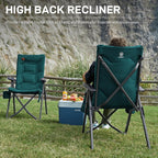 Luxury Camping Chairs 2 Set for Adults