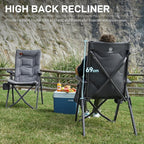 Luxury Camping Chairs 2 Set for Adults