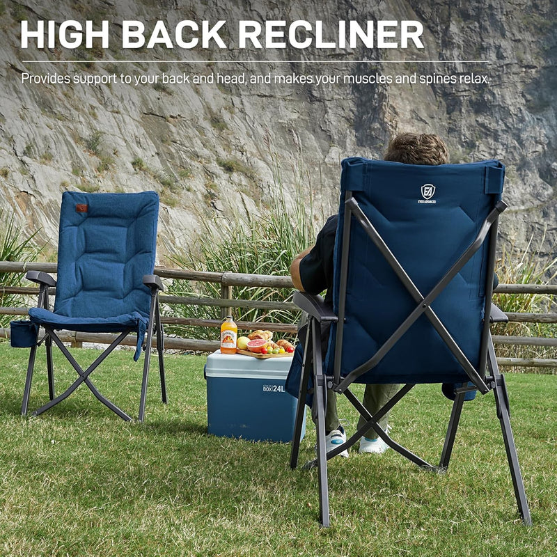 Luxury Camping Chairs 2 Set for Adults