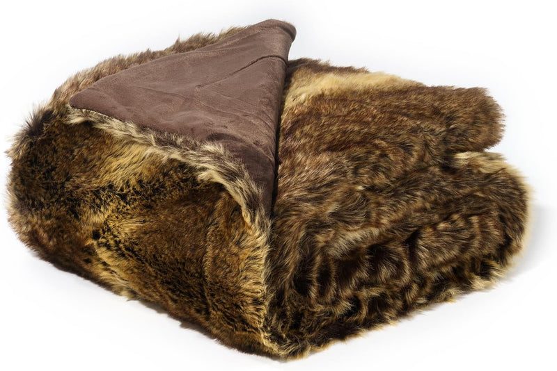 Luxury Cosy Faux Fur Throw Blanket for Bed