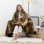 Luxury Cosy Faux Fur Throw Blanket for Bed