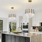 Luxury Crystal Modern Chandelier Round Pendant Light