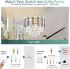 Luxury Crystal Modern Chandelier Round Pendant Light