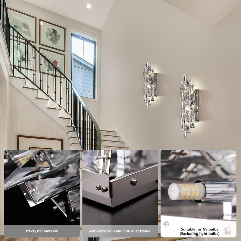 Luxury Crystal Wall Sconce Light Modern K9 Lighting