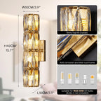 Luxury Crystal Wall Sconce Light Modern K9 Lighting