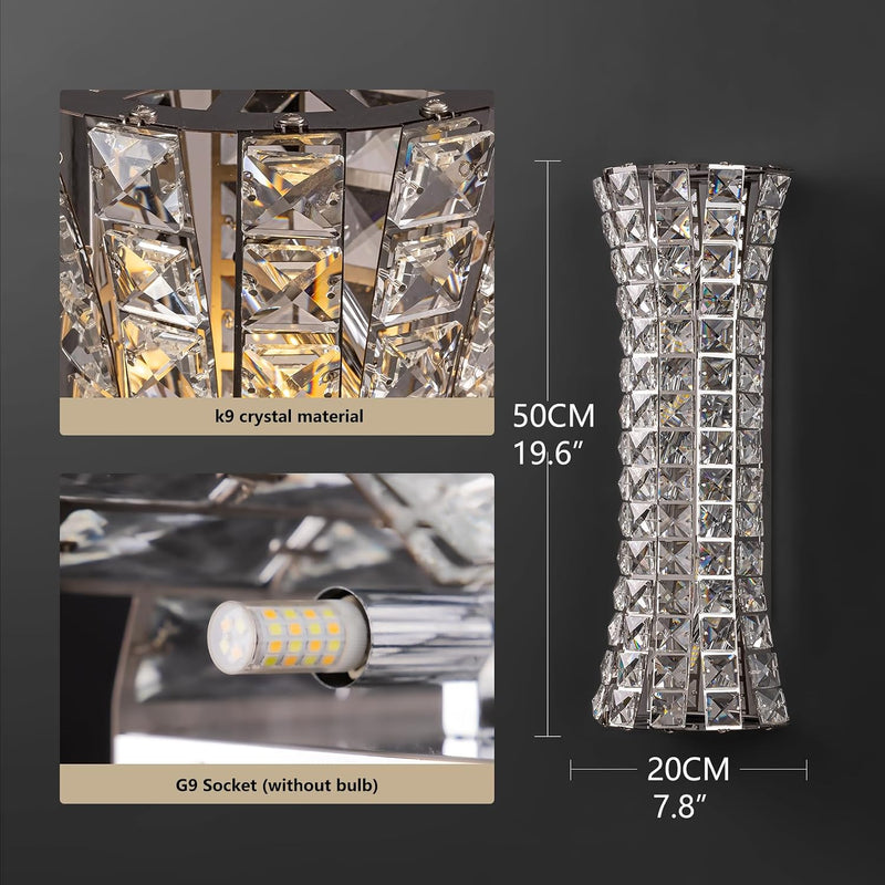 Luxury Crystal Wall Sconce Light Modern K9 Lighting