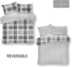 Luxury Denim Check Bedding Set Tartan Duvet Cover