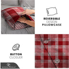 Luxury Denim Check Bedding Set Tartan Duvet Cover