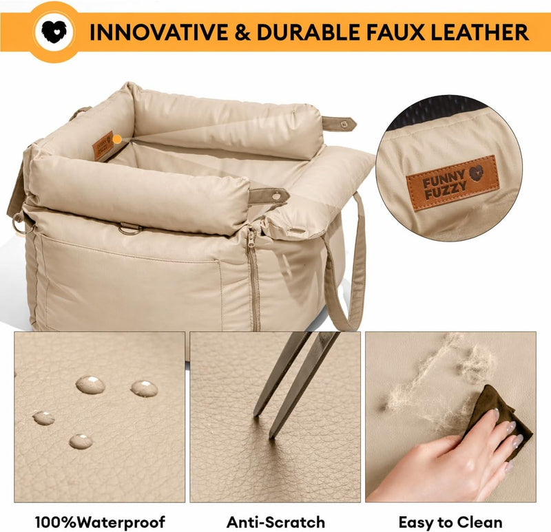 Luxury Dog Car Seat for Small Medium Dogs