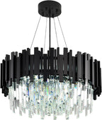 Luxury E14 Crystal Chandelier 2 in 1 Chandeliers