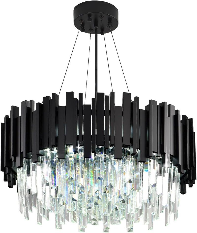 Luxury E14 Crystal Chandelier 2 in 1 Chandeliers