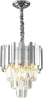 Luxury E14 Crystal Chandelier 2 in 1 Chandeliers