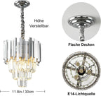 Luxury E14 Crystal Chandelier 2 in 1 Chandeliers