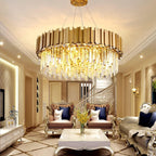 Luxury E14 Crystal Chandelier 2 in 1 Chandeliers