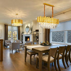 Luxury E14 Crystal Chandelier 2 in 1 Chandeliers
