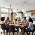 Luxury E14 Crystal Chandelier 2 in 1 Chandeliers