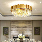 Luxury E14 Crystal Chandelier 2 in 1 Chandeliers