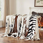 Luxury Faux Cow Print Area Rug 4.9x6.56FT