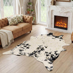 Luxury Faux Cow Print Area Rug 4.9x6.56FT